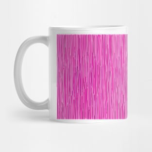 Pink Rain Digital Stripes Mug